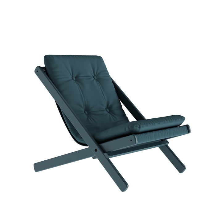 La chaise pliante Boogie Staycation de Karup Design , blue breeze / bleu pétrole