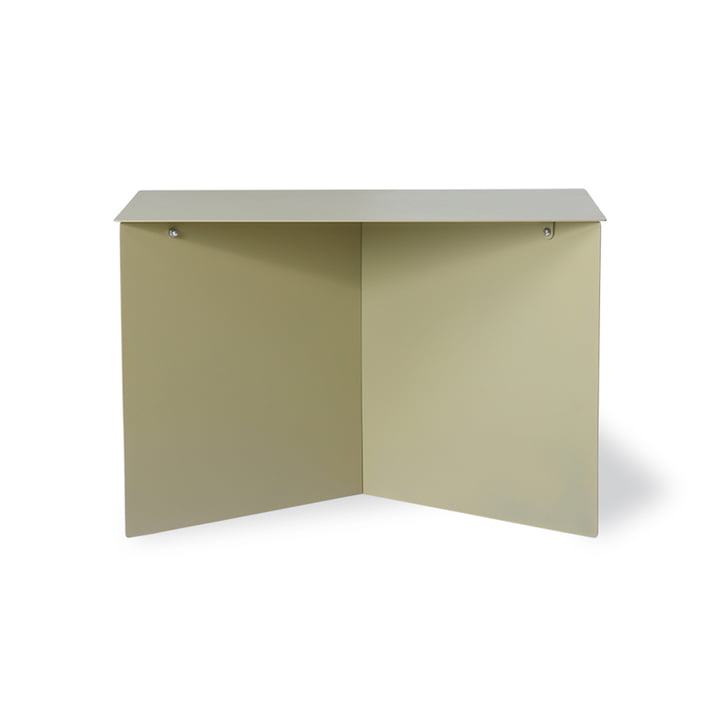 La table d'appoint en métal rectangulaire de HKliving , 60 x 45 cm, olive