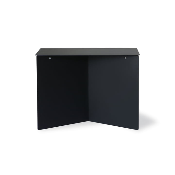 La table d'appoint en métal rectangulaire de HKliving , 55 x 36 cm, noir