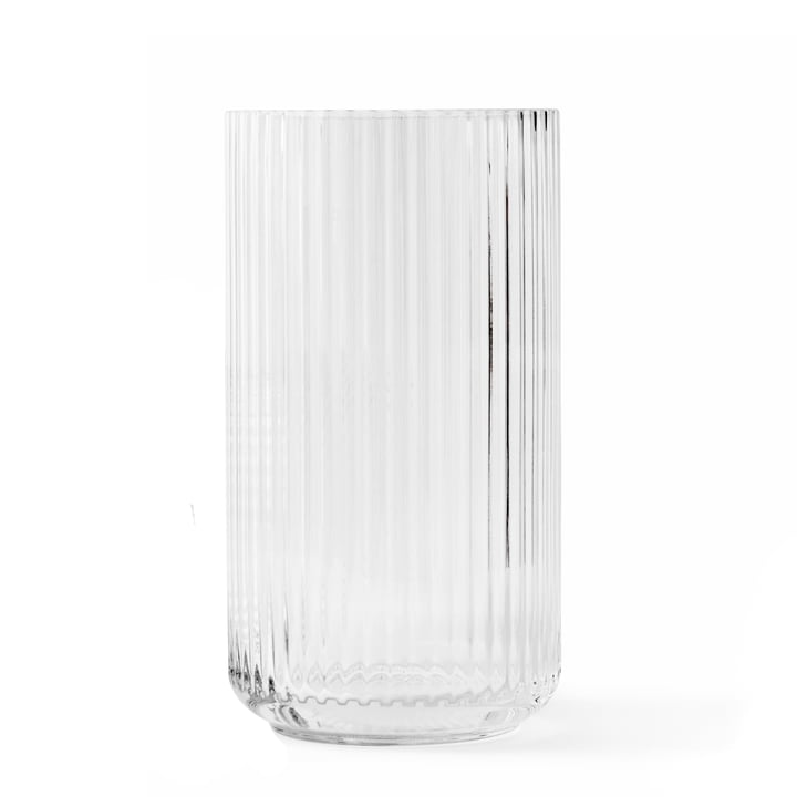 Vase en verre H 31 cm de Lyngby Porcelæn en transparent