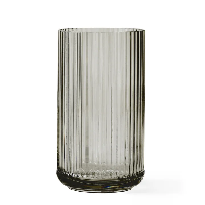 Vase en verre H 31 cm de Lyngby Porcelæn à smoke