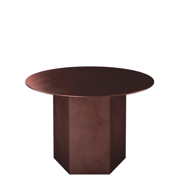 Epic Table basse Ø 60 cm de Gubi en rouge terreux / acier