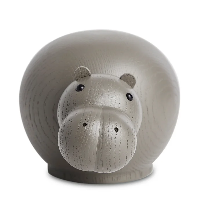 Hibo Hippo medium de Woud en chêne laqué taupe