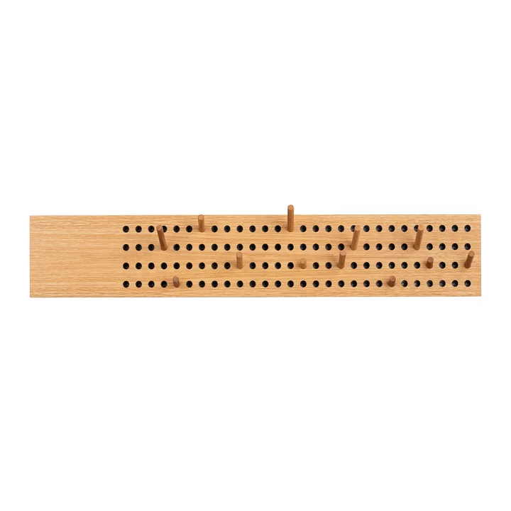 Scoreboard Grand portemanteau horizontal de We Do Wood en chêne naturel