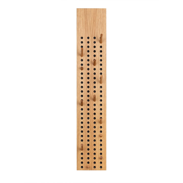 Scoreboard Grand portemanteau vertical de We Do Wood en chêne naturel