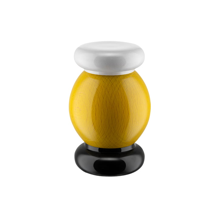 Twergi Sel / poivre et moulin à épices ES18 de Alessi en jaune / noir / blanc