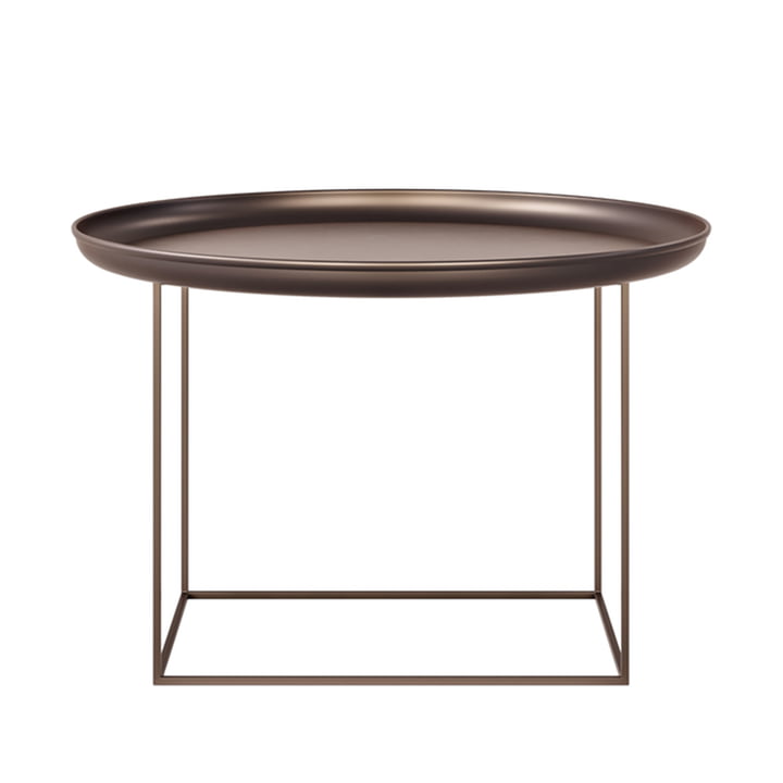 La table basse Duke de Norr11, H 45 x Ø 70 cm, bronze