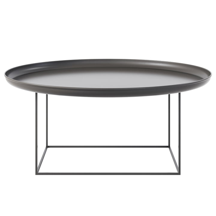 La table basse Duke de Norr11, H 39 x Ø 90 cm, earth black