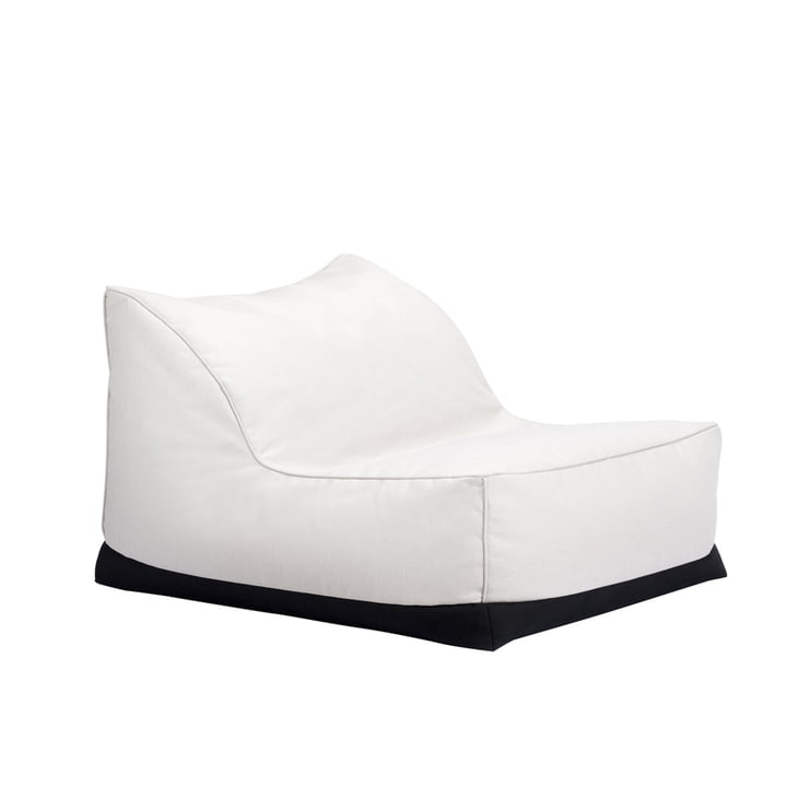 Le Storm Outdoor Lounge Chair de Norr11 , 70 x 92 cm, craie de lin