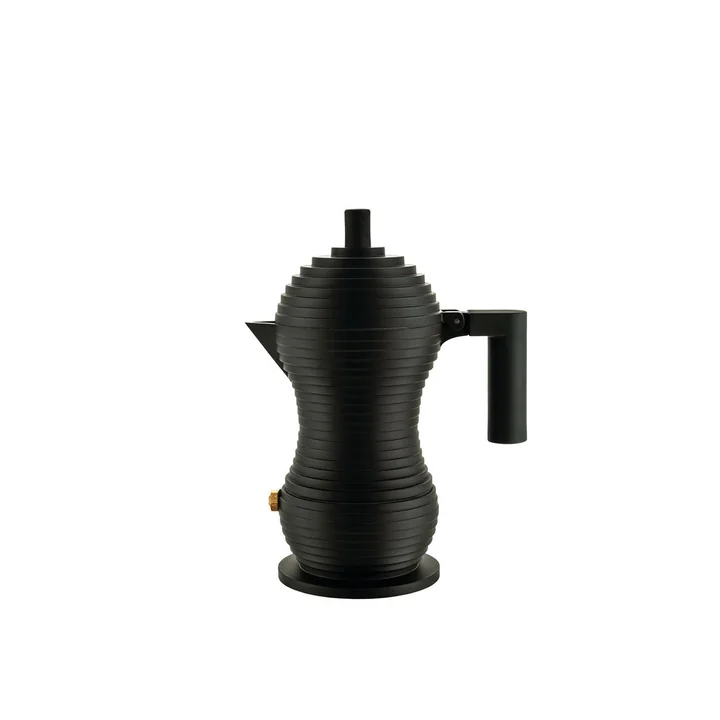 Pulcina Cafetière espresso 7 cl de Alessi en noir