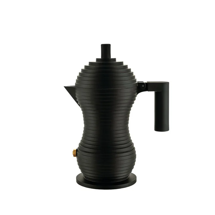 Pulcina Cafetière espresso 15 cl de Alessi en noir