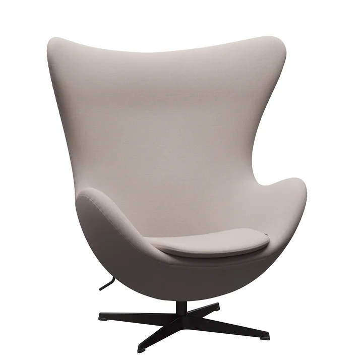 Le Egg Chair de Fritz Hansen , warm graphite / Christianshavn 1120 light beige