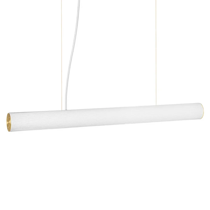 Vuelta Lampe suspendue L 100 cm de Ferm Living en blanc / laiton
