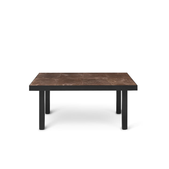 Flod Table d'appoint Tile 61 x 81 cm de ferm Living en moka / noir
