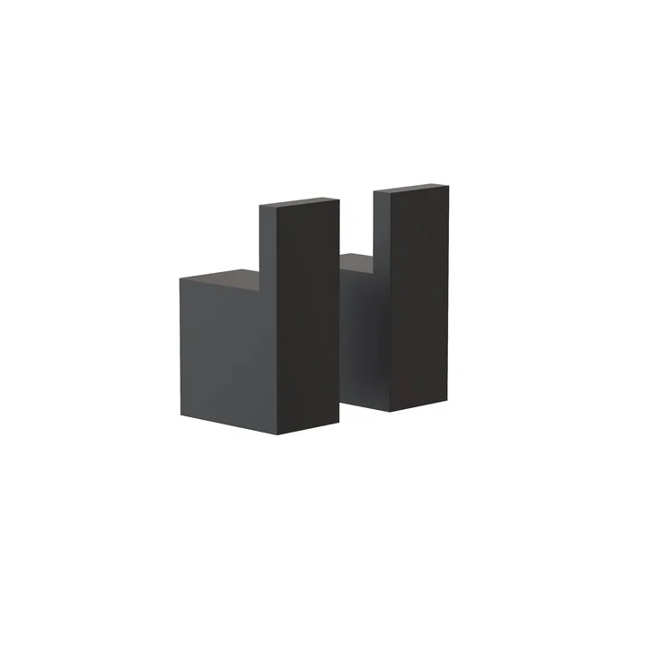 The Quadra Crochets muraux 8 de Frost , noir (set de 2)