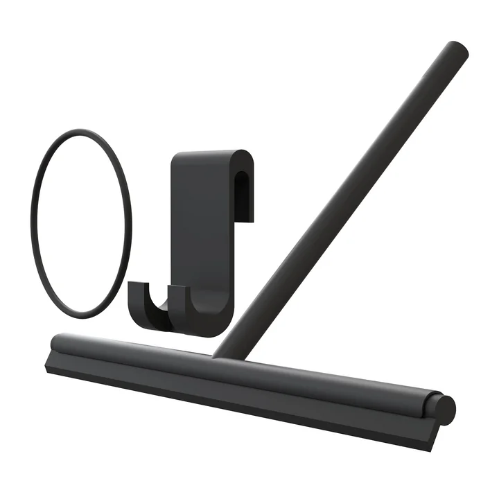 Le site Nova2 raclette de douche de Frost avec anneau en caoutchouc et support mural