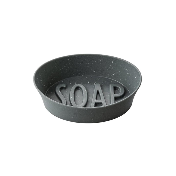 Soap Porte-savon (recyclé) de Koziol dans nature grey