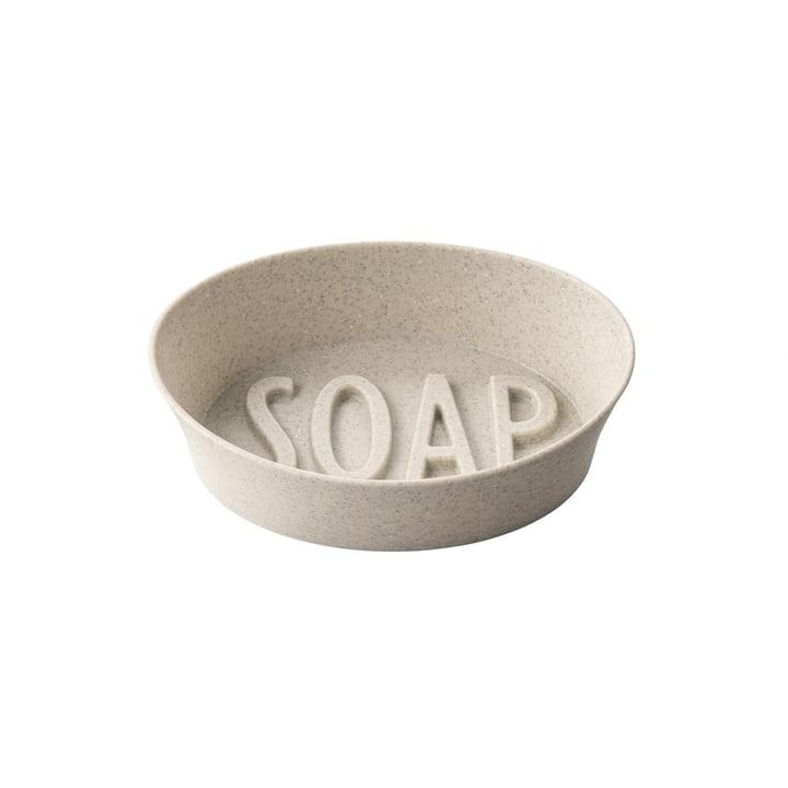 Soap Porte-savon (Recyclé) de Koziol dans la couleur desert sand