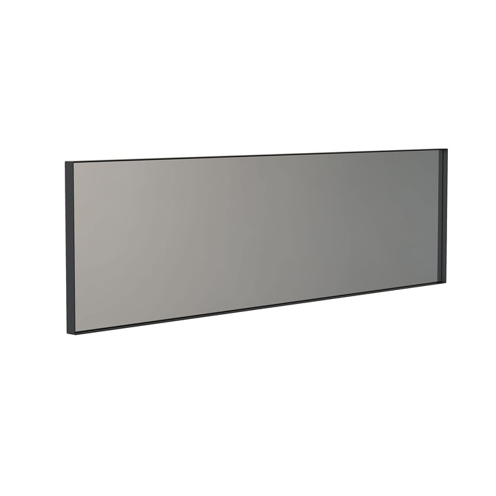Le site Unu miroir mural 4137 avec cadre de Frost , 40 x 140 cm, noir