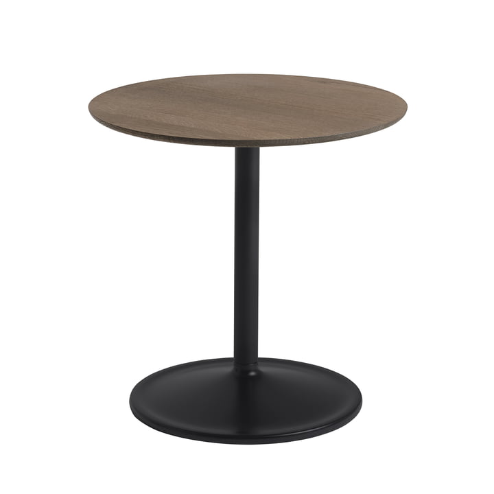 Soft Table d'appoint Ø 48 cm, H 48 cm de Muuto en chêne fumé / noir
