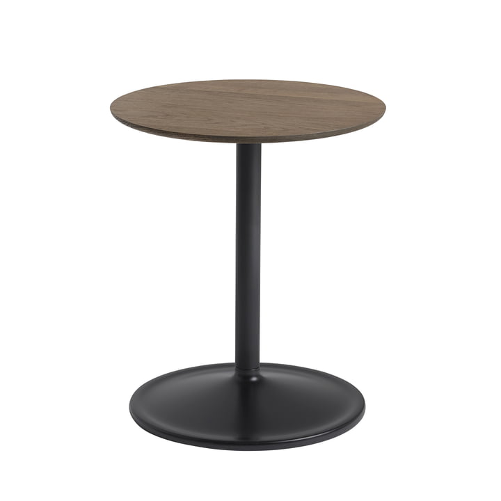 Soft Table d'appoint Ø 41 cm, H 48 cm de Muuto en chêne fumé / noir