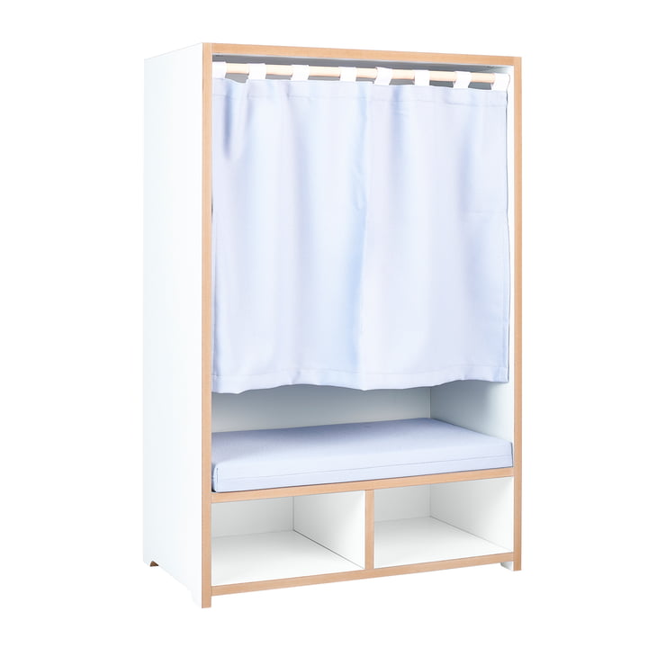 nische Banc et retraite pour enfants de Tojo en blanc/hêtre