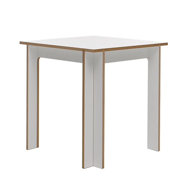 Table 75 x 75 cm de Tojo en blanc