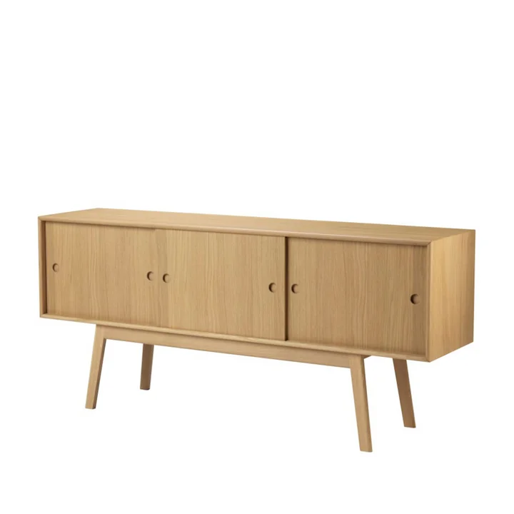 A85 Butler Sideboard de FDB Møbler en chêne laqué naturel / naturel