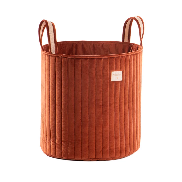 Savanna Panier de rangement, Ø 35 x H 40 cm par Nobodinoz en wild brown