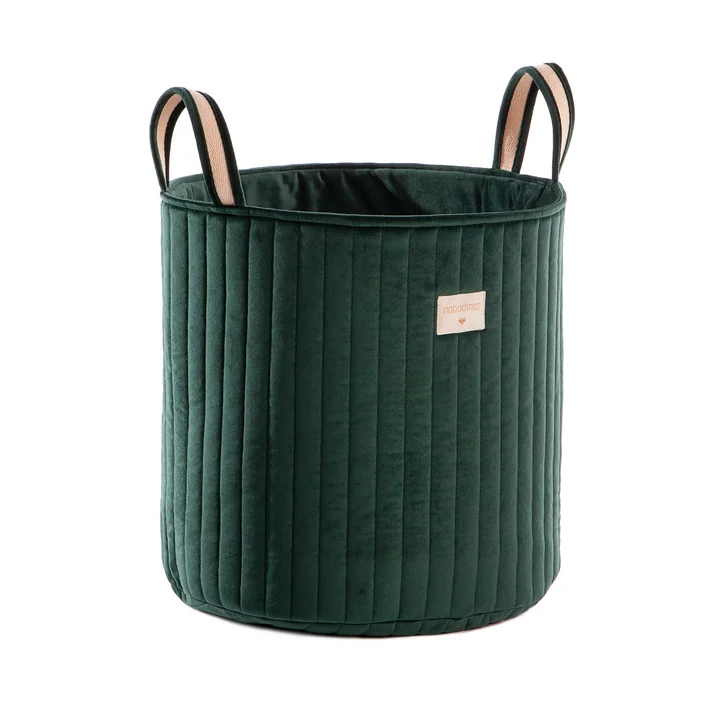 Savanna Panier de rangement, Ø 35 x H 40 cm par Nobodinoz en jungle green