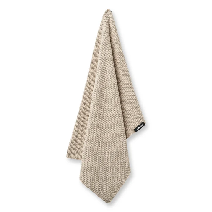 Le torchon de cuisine en tricot de Humdakin, 45 x 70 cm, light stone