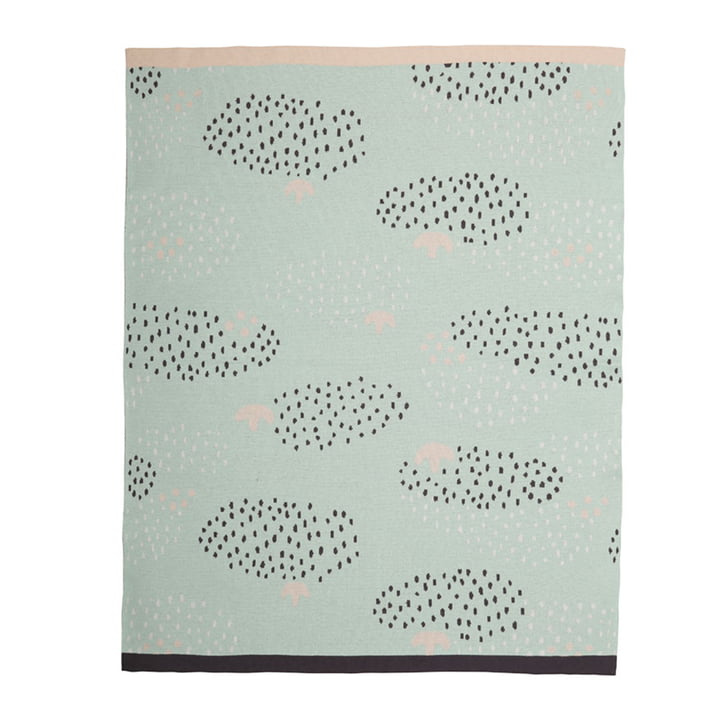 La couverture pour enfants Raindrops de Södahl , 80 x 100 cm, noir