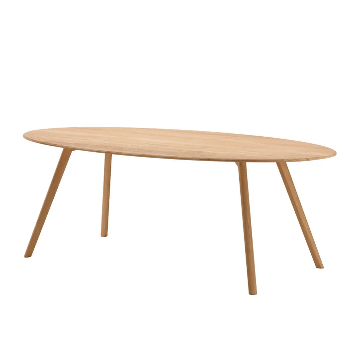 Table Meyer arrondie Large 200 x 92 cm, chêne ciré par OUT Objekte unserer Tage