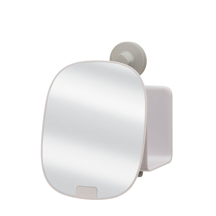 EasyStore Tablette de douche avec miroir réglable compact de Joseph Joseph en blanc
