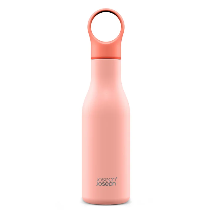 Loop Gourde 500 ml de Joseph Joseph en couleur corail