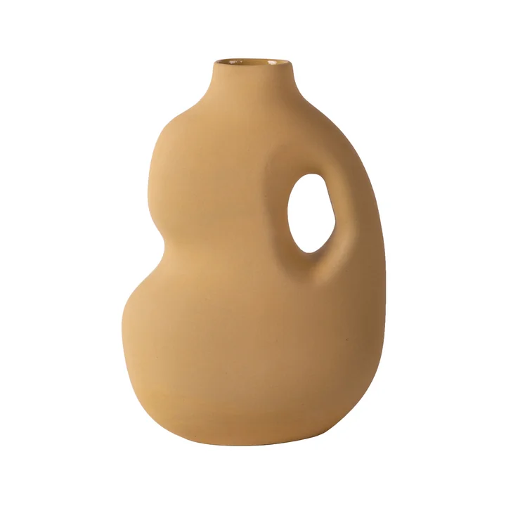 Aura Vase II, mustard par Schneid