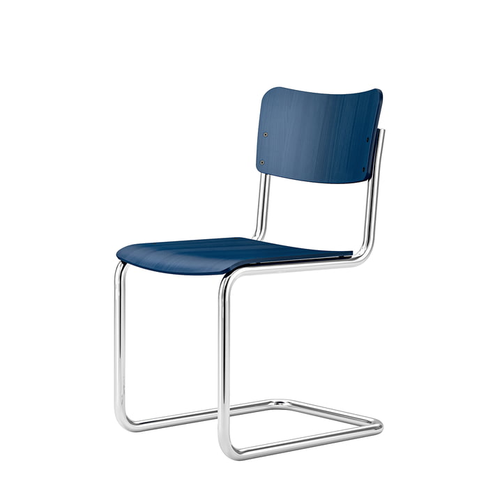 Chaise pour enfants S 43 K de Thonet en bleu cobalt
