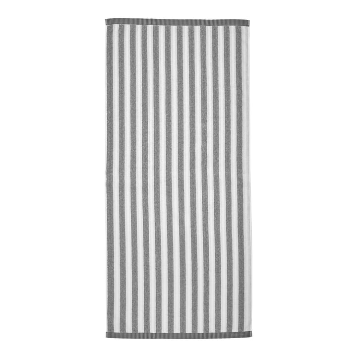 Marimekko - Kaksi Raitaa Drap de bain 70 x 150 cm, blanc / gris