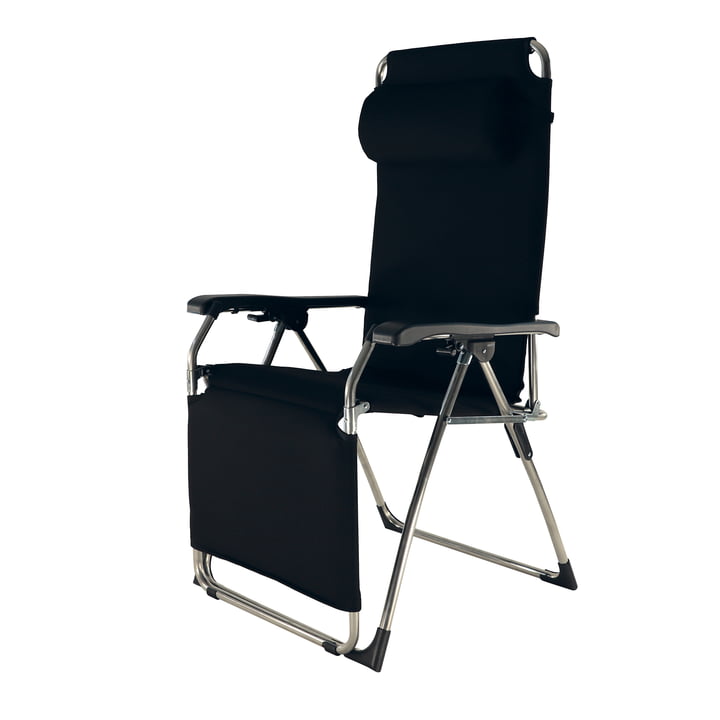 Fiam - Chaise longue Amida Soft Relax, aluminium / noir
