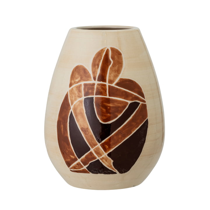 Jona Vase, h 18 cm de Bloomingville en brun