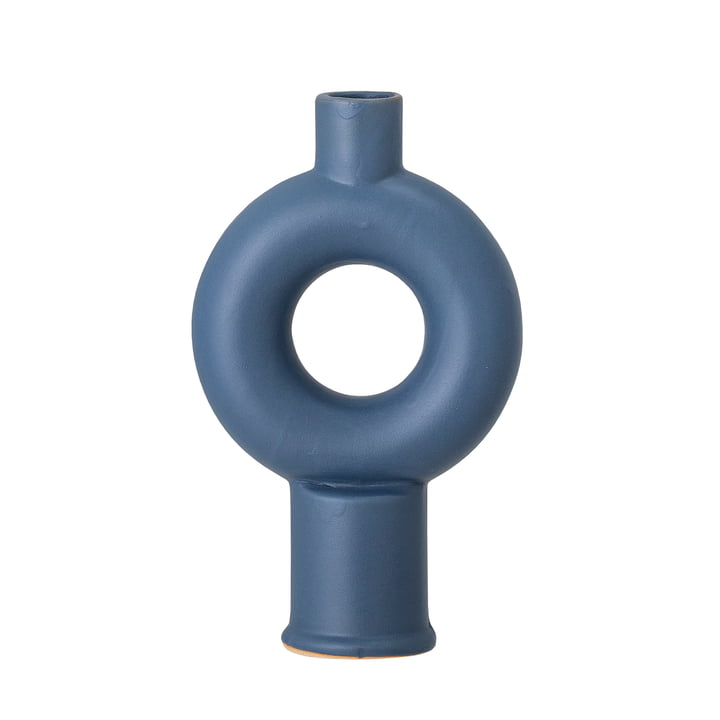Dardo Vase, H 20 cm de Bloomingville en bleu