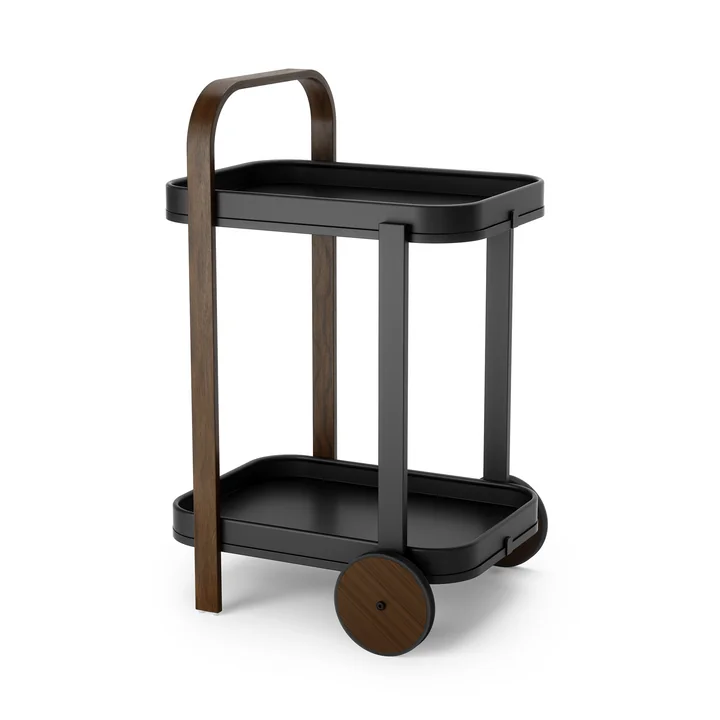 Bellwood Chariot de service de Umbra en noir / noyer