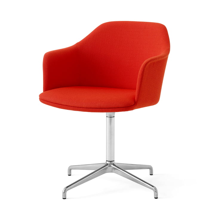Rely HW41 Fauteuil, aluminium poli / Kvadrat Vidar 542 by & tradition