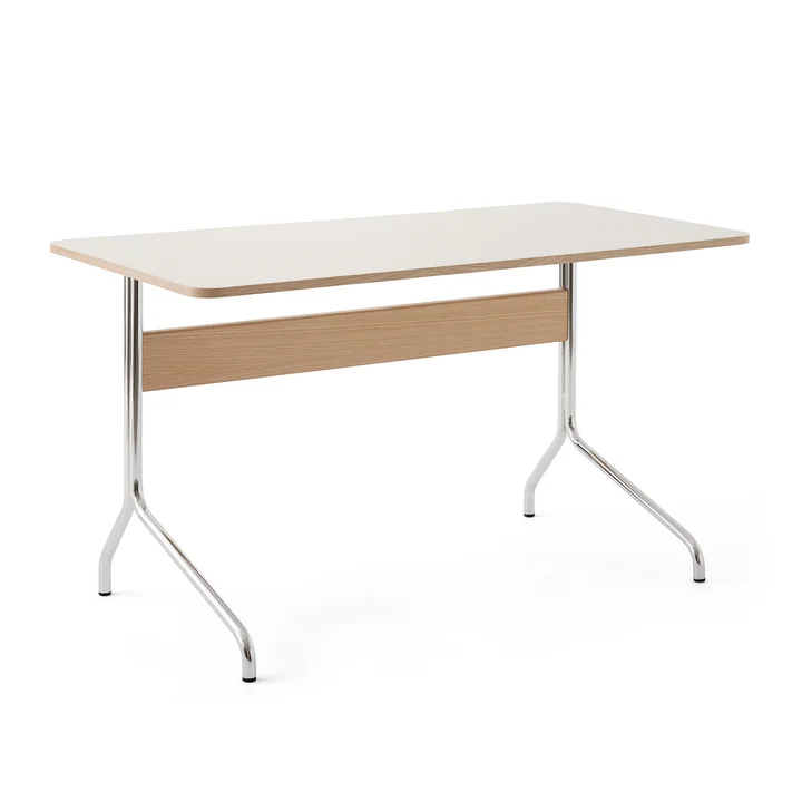 Pavilion AV16 Bureau, 130 x 65 cm, Chêne / Linoléum Champignon (4176) de & tradition