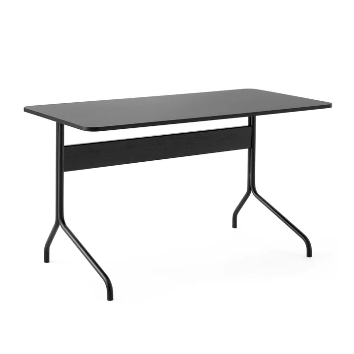 Pavilion AV16 Bureau, 130 x 65 cm, chêne noir / linoléum noir (4023) de & tradition