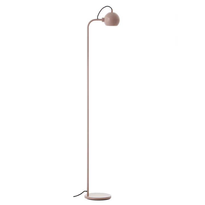 Ball Single Lampadaire, nude glossy by Frandsen