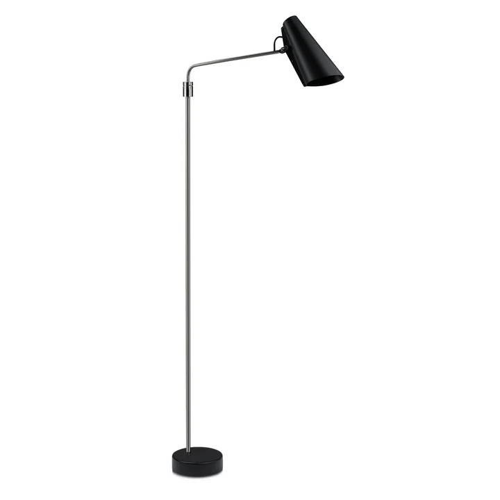 Birdy Swing Lampadaire de Northern dans la version noir / acier inoxydable