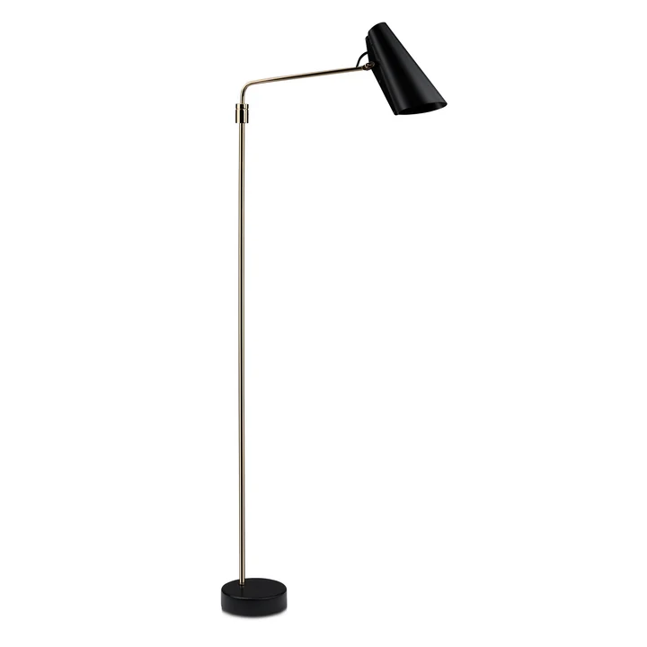 Birdy Swing Lampadaire de Northern dans la version noir / laiton