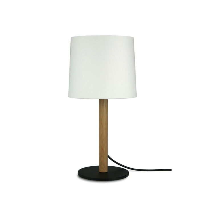 MIYU 45 Lampe de table, chêne naturel, blanc par Maigrau