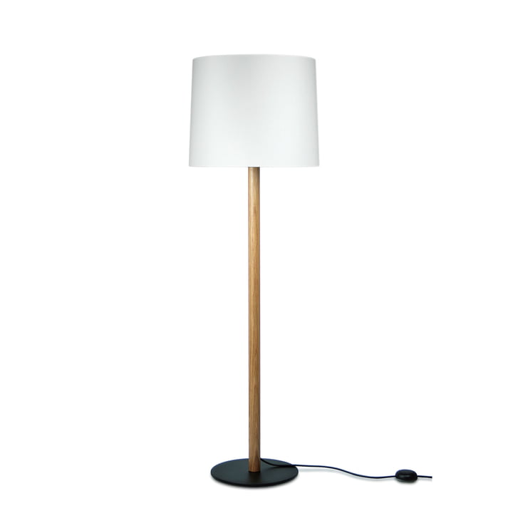 MIYU 140 lampadaire, chêne naturel, blanc by Maigrau